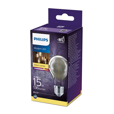 Philips Classic Led Bulb Smoky E27 A60 23w Uk