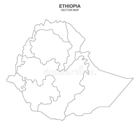 Outline Map Ethiopia Stock Illustrations – 1,541 Outline Map Ethiopia ...