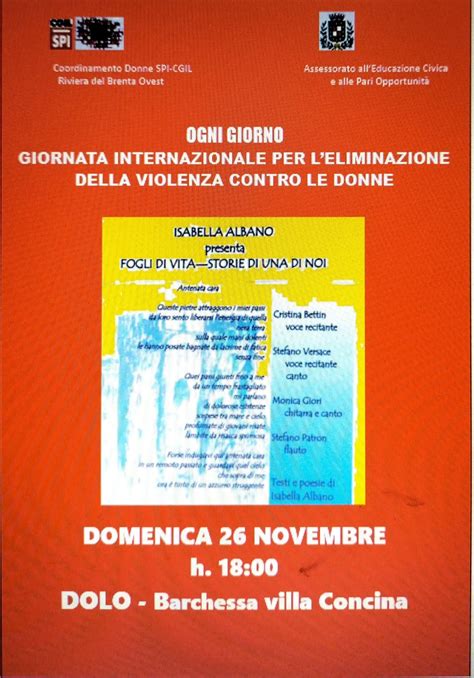 25 Novembre Le Iniziative Spi Cgil Sul Territorio SPI CGIL Veneto