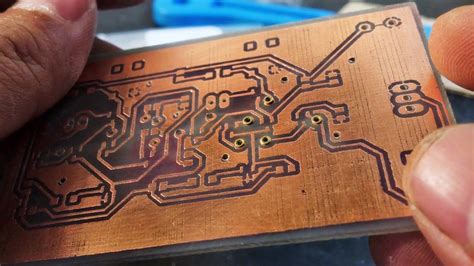 DIY Double Sided PCB With Vias Best Method YouTube