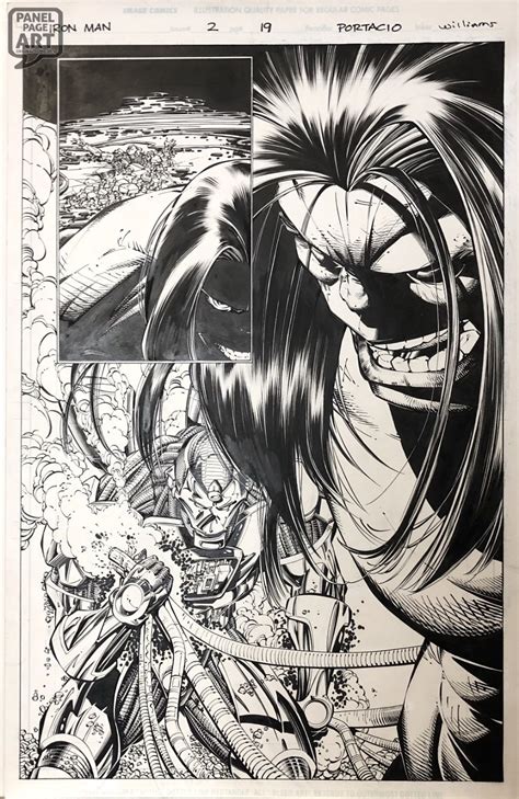 Comic Art For Sale From Panel Page Art IRON MAN 2 PAGE 19 SPLASH