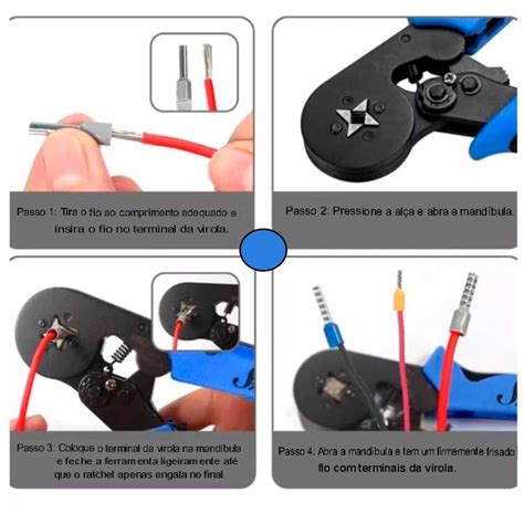 Alicate De Crimpagem Para Terminais De Ilh S Mm Madeiramadeira