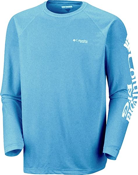 Columbia Mens Deep Waves Omni Shade Upf50 Pfg Long Sleeve Shirt