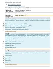 Examen De La Sema Docx An Lisis Y Dise O De Sistemas An Lisis Y