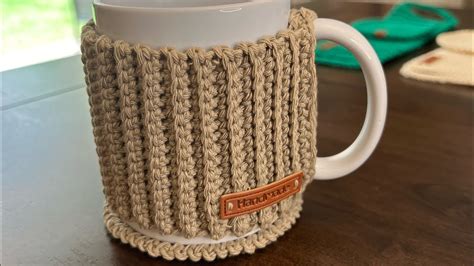 CUBRE TAZA o funda para taza a crochet Muy fácil y rápido YouTube