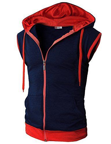 H2h Mens Active Fashion Sleeveless Hoodie Zip Up Vest In 2024 Male