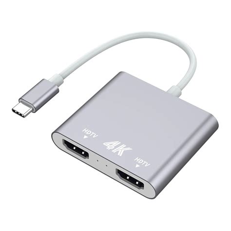 Usb C To Dual Hdmi Adapter 2 In 1 Elecable