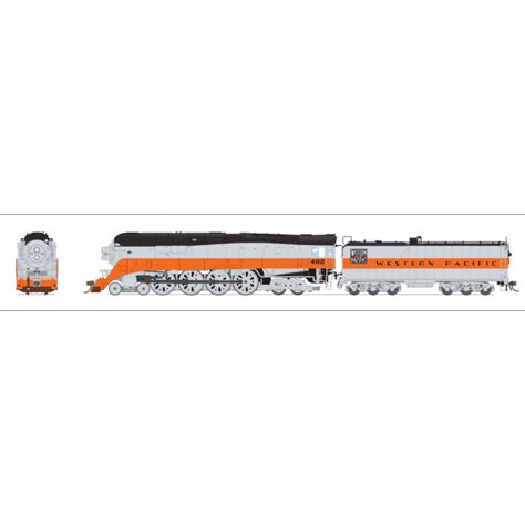 Steam Locomotive Western Pacific Gs Aluminum Orange