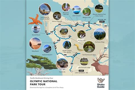 Audio Reiseführer für den Olympic Nationalpark zur Verfügung gestellt