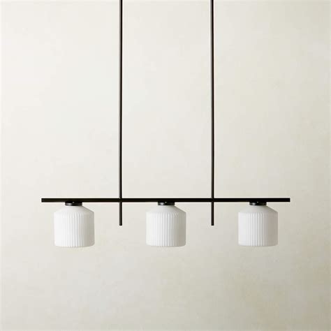 Silo 3 Light Matte Black Pendant Light Reviews Cb2