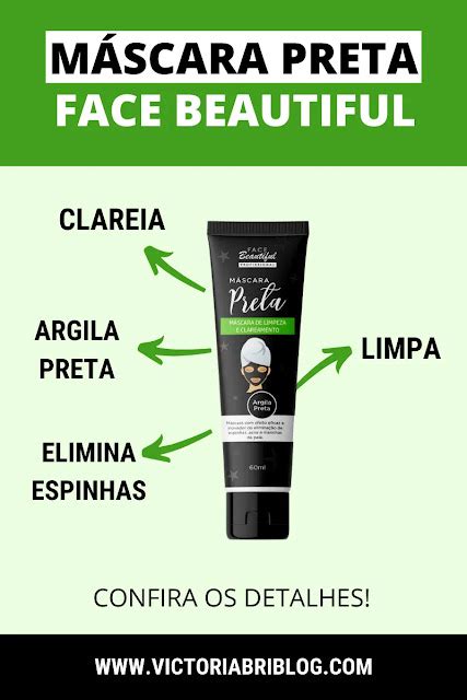 Máscara Preta Face Beautiful Professional Resenha Argila Preta