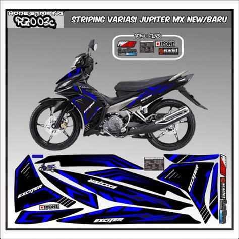 Jual Striping Sticker Decal Yamaha Jupiter Mx 135 New Kode 003 003E