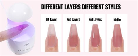 Tomicca Uv Nagellack Set Farben Gel Mit Base No Wipe Top Coat Milchig Wei Rosa Nude