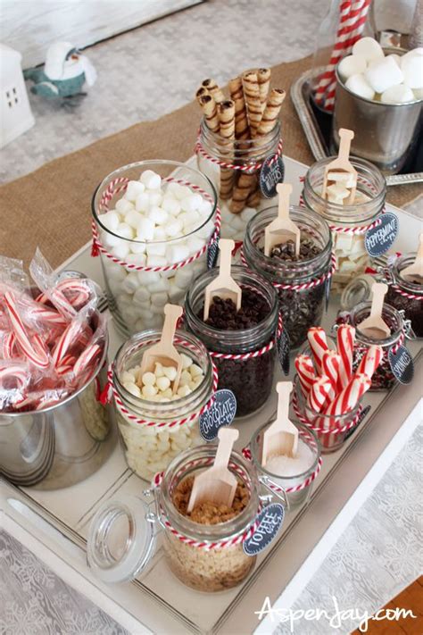 Hot Cocoa Bar Ideas For Your Upcoming Winter Party Aspen Jay Christmas Food Christmas Hot