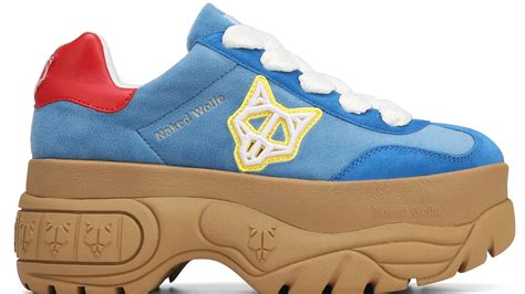 Giày Naked Wolfe Warrior Blue Velvet Authentic Shoes