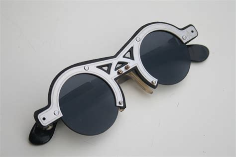 Hi Tek Round Silver Metal Sunglasses Cult 14 Unusual Unique Hi Tek