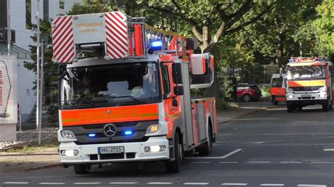 Löschzug teilt sich auf Löschzug GW Feuer und Rettungswache