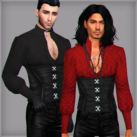 Enchanted Male Top Wistful Castle Sims Male Clothes Sims