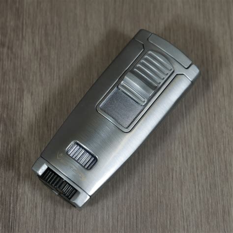 Vector Apex Torch Table Lighter Satin Chrome