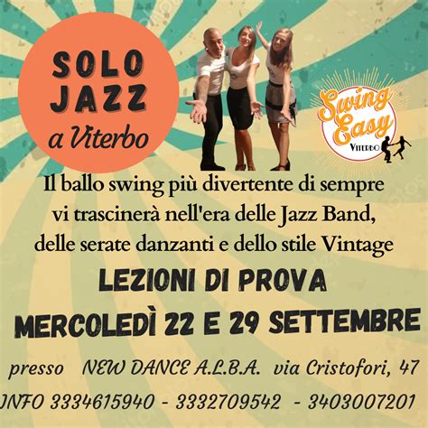 Corso Di Solo Jazz A Viterbo Stagione 21 22 Swingeasy It