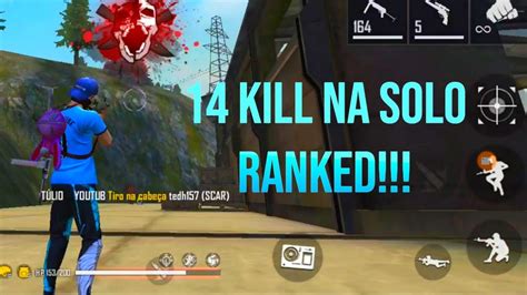 BATI O MEU RECORDE DE KILL NESSA PARTIDA SOLO RANKED FREE FIRE YouTube