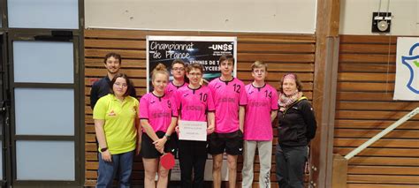 Championnats de France de Tennis de table à Compiègne Lycée Mézeray