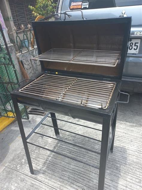 Large Size Heavy Duty Bbq Griller With Double Layer Stainless Grill Tv