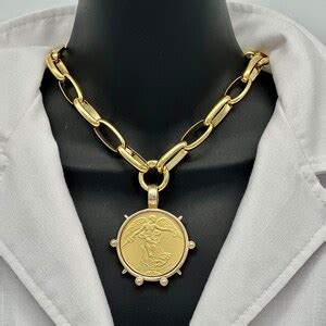 Extra Large Link Gold Chain Necklace. 24k Gold Plated Oval Chain. Large ...