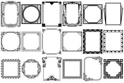 Art Deco Nouveau Frames Ai Eps Png By Me And Ameli Thehungryjpeg