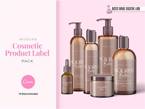 14 DIY Custom Skin Care Labels, Editable Body Product Labels CANVA, DIY ...