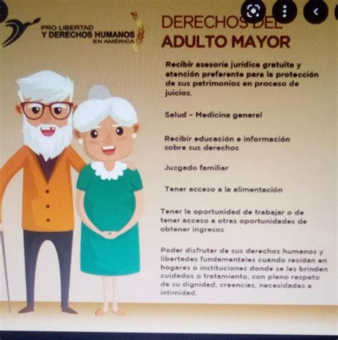 Infografia Sobre Los Derechos De Los Adultos Mayores Brainly Lat