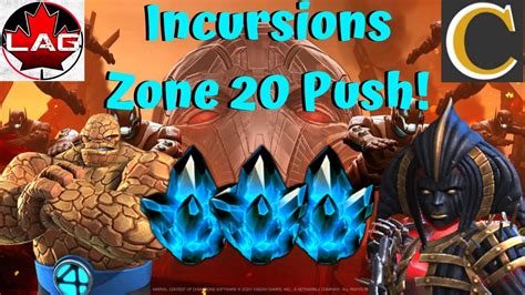 Incursions Zone 20 Push With Brian Grant Live Marvel Contest Of Champions Youtube