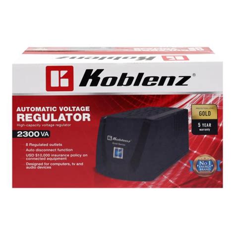 Regulador De Voltaje W Negro Koblenz The Home Depot M Xico