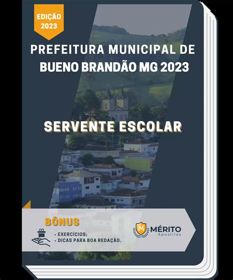 Apostila Servente Escolar Prefeitura De Bueno Brand O Mg M Rito