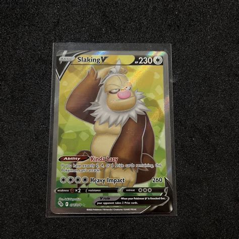 Pokémon TCG Slaking V Full Art Pokemon GO 077 078 Holo Ultra Rare eBay