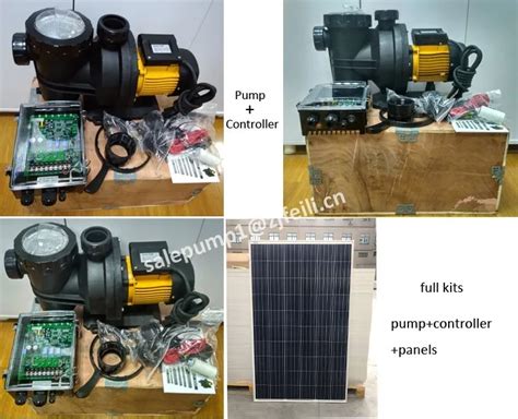 W Dc Solar Pool Pump Kit With Solar Panels V Solar Powered