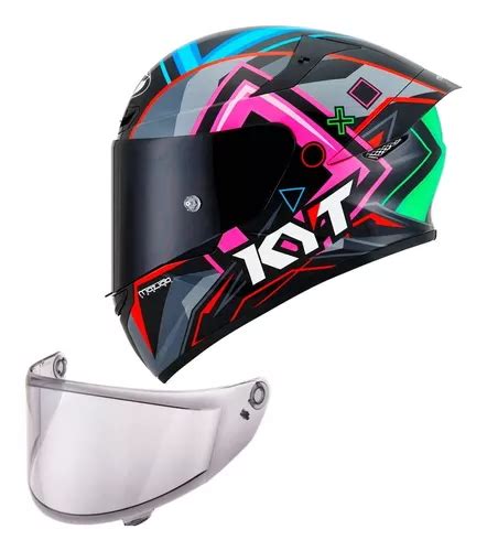 Capacete Kyt Tt Course Pilotos Viseira Extra Parcelamento Sem Juros