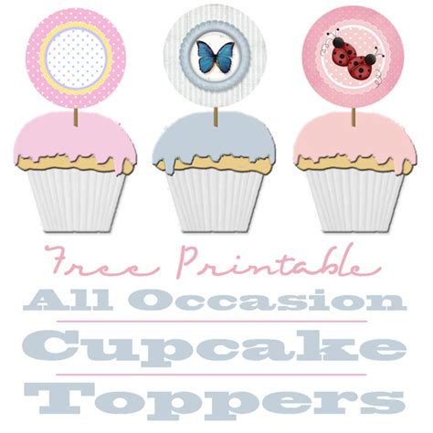 Cupcake Printable Toppers