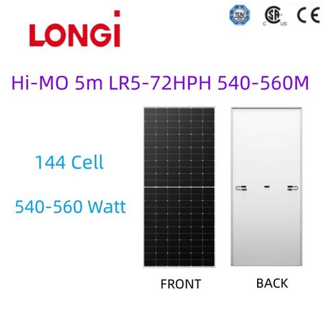 Solar Panels Longi Risen Canadian Monty Trina Yingli Hanwha 540W 545W