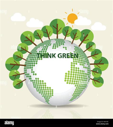 Green Eco Earth. Vector Illustration Stock Vector Image & Art - Alamy