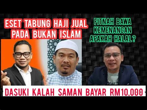 Dasaki Kalah Saman Lagi Bayar Jeming Rm Ribu Isu Fitnah Tabung Haji