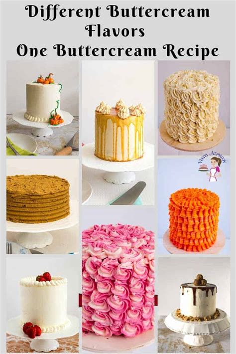 Different Buttercream Flavors from One Buttercream Recipe - Veena Azmanov