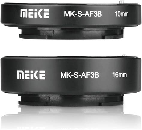 Amazon Meike MK S AF3B Auto Focus Extension Tube 10mm 16mm For