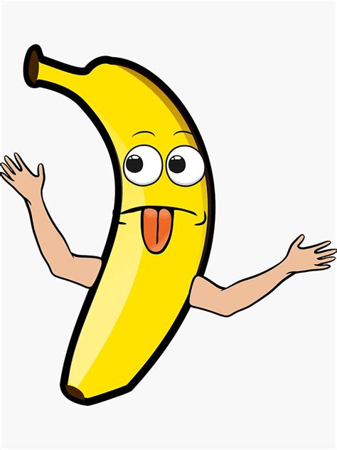 Banana Eats Sticker For Sale By Onlyspecialones Redbubble