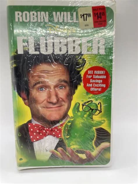 Walt Disney S Flubber Vhs Clamshell Case Robin Williams Factory Sealed