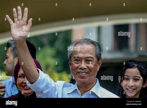 Former Interior Minister Muhyiddin Yassin Celebrates After Being