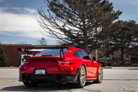 Rear Of Red Porsche Gt Rs Benlevy