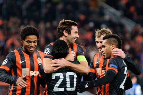 Players Of FC Shakhtar Donetsk Editorial Photo Image Of Arena