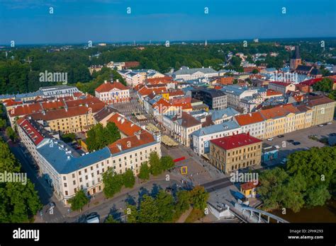 Panorama view of Estoniam town Tartu Stock Photo - Alamy