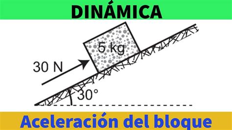 Dinámica Hallar La Aceleración Del Bloque Plano Inclinado Youtube